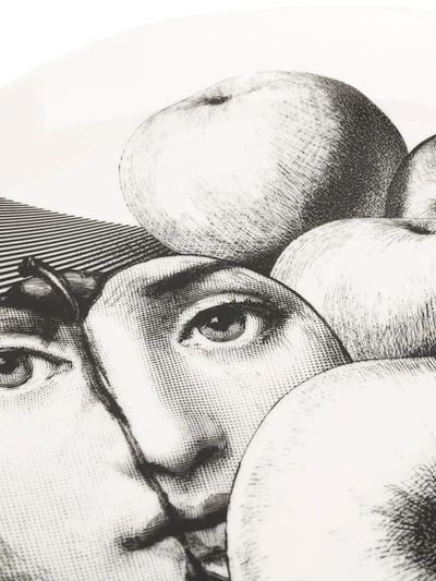 Fornasetti Fruit Print Plate In White