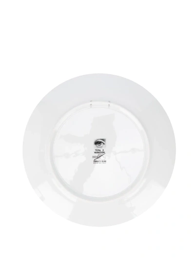 Fornasetti Illustrated Plate In White