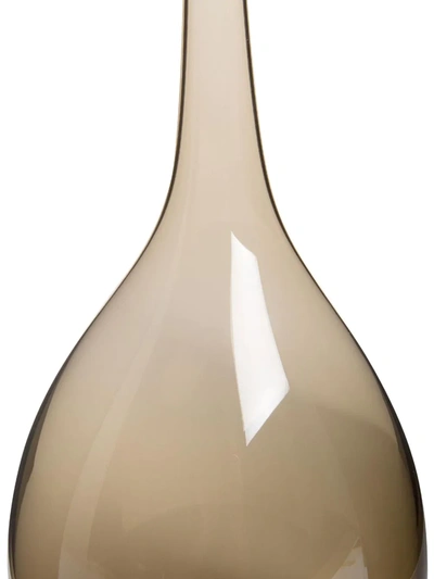 Shop Nasonmoretti Bolle Sheer Vase In Brown