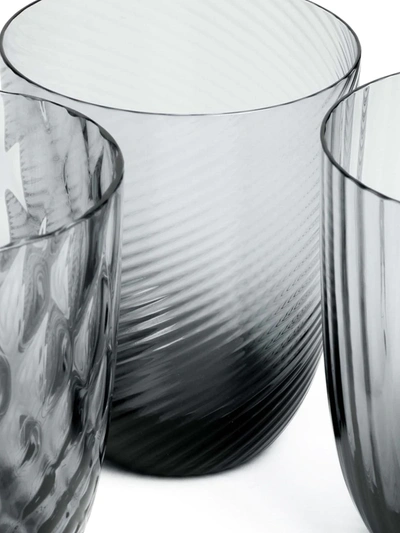Nasonmoretti Set Of Six Idra Water Glass In Grey