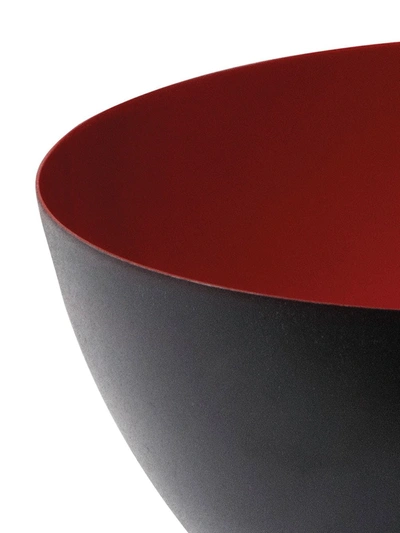 Shop Normann Copenhagen Krenit Xl Matte Bowl (25cm) In Black