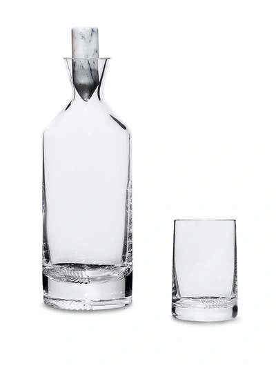Shop Nude Alba Whiskey Glass Set In Neutrals