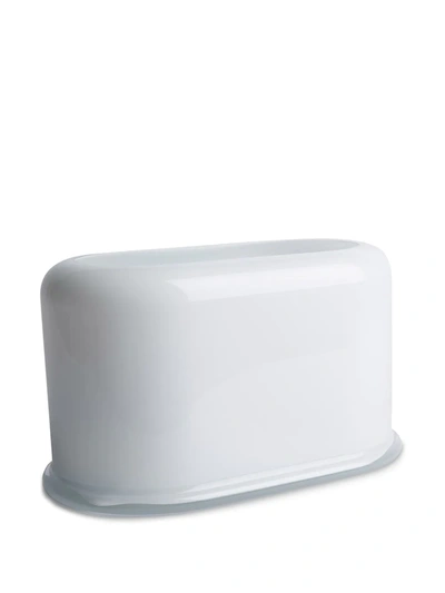 Nude Opal White Layers Large Vase In White