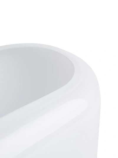 Nude Opal White Layers Large Vase In White