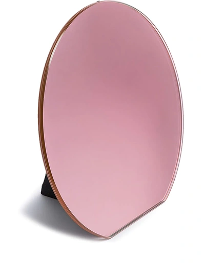 Shop Pulpo Dita Round Table Mirror In Pink