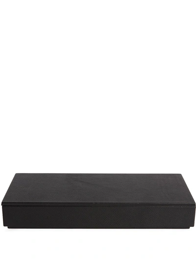 Shop Michaël Verheyden Grained-effect Pen Box In Black