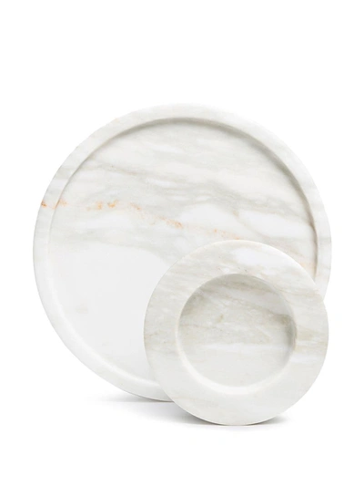 Shop Michaël Verheyden Noccioline Marble Bowl In White