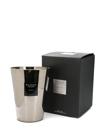 Baobab Collection Platinum 24 Scented Candle (3kg) In Silver