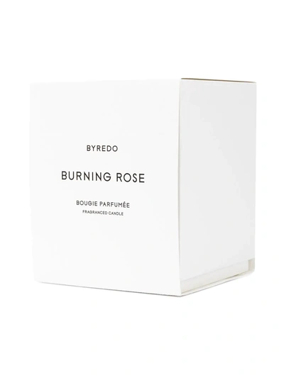 Shop Byredo Burning Rose 240 Gr Candle In Black