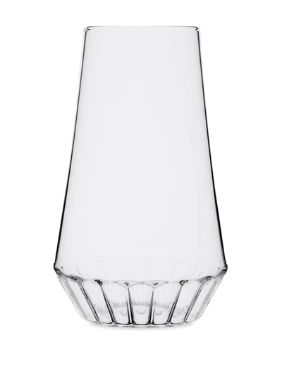 Shop Fferrone Design Rossi Medium Glass Vase In Neutrals