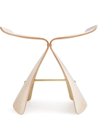 Shop Vitra Butterfly Stool In Neutrals