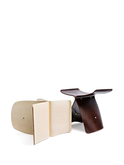 Shop Vitra Butterfly Stool In Neutrals