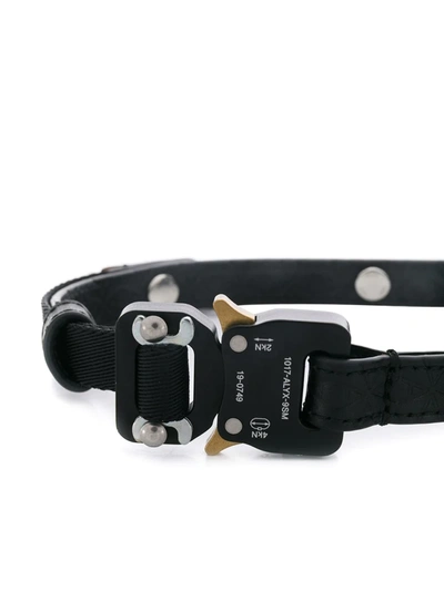 Shop Alyx Signature Buckle Dog Collar In Black