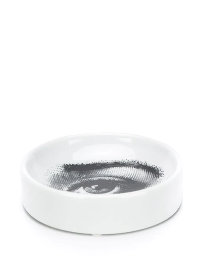 Fornasetti Lina Cavalieri-print Trinket Tray In White