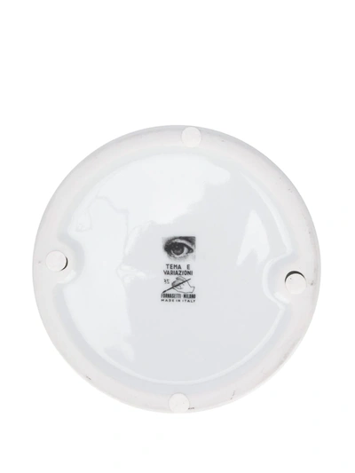 Fornasetti Lina Cavalieri-print Trinket Tray In White