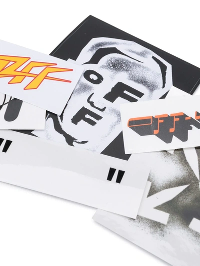 Shop Off-white Masked-face Sticker Set In White