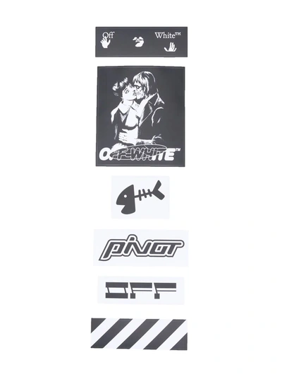 Shop Off-white Graphic-print Sticker Set In White