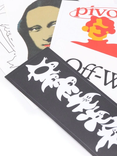 Off-white Mona Lisa-detail Sticker Set In White