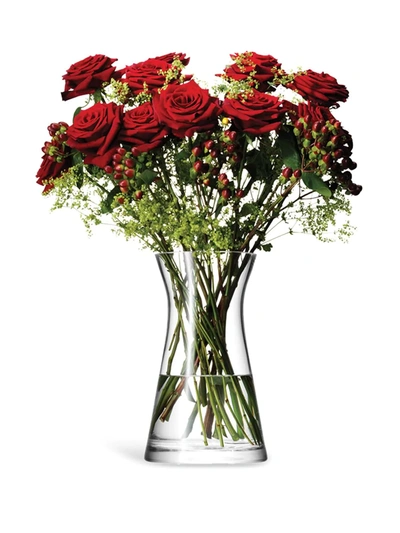 Shop Lsa International Flower Mixed Bouquet Vase (29cm) In Neutrals