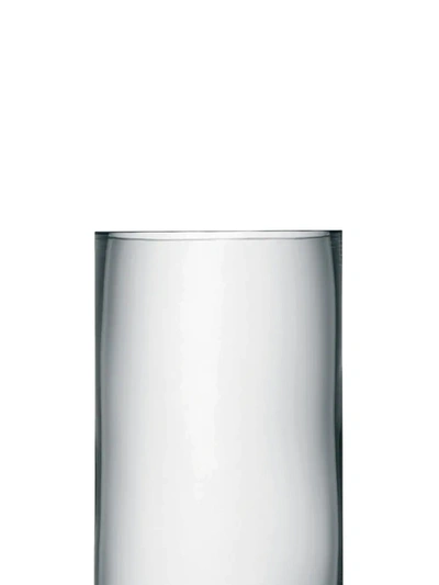 Shop Lsa International Small Column Vase (28cm) In Neutrals