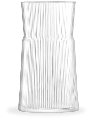 Shop Lsa International Gio Line Vase (28.8cm) In Neutrals