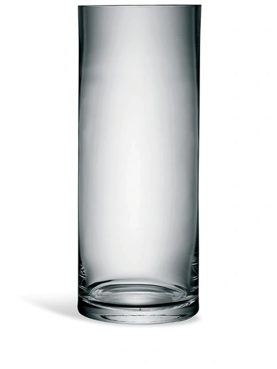 Shop Lsa International Column Large Glass Vase In Neutrals