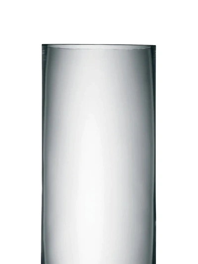 Shop Lsa International Column Medium Glass Vase In Neutrals