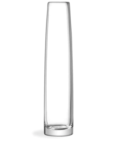 Shop Lsa International Stems Medium Glass Vase In Neutrals