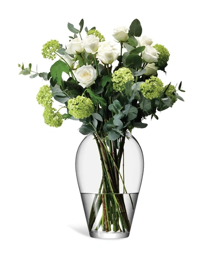 Shop Lsa International Flower Grand Bouquet Glass Vase In Neutrals