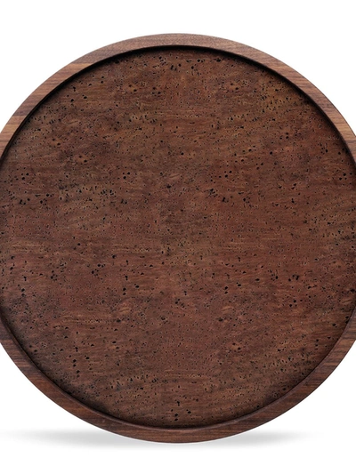 Lsa International City Medium Walnut Serving Tray In Brown
