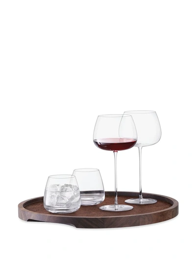 Lsa International City Medium Walnut Serving Tray In Brown