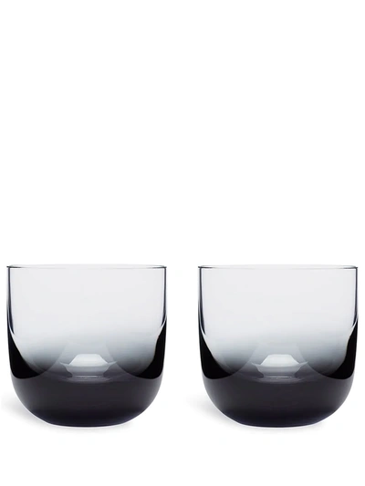 Shop Tom Dixon Tank Whiskey Glass Set In Neutrals