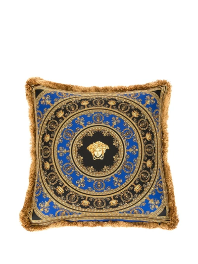 Shop Versace Home Love Baroque Decorative Cushion In Multicolour