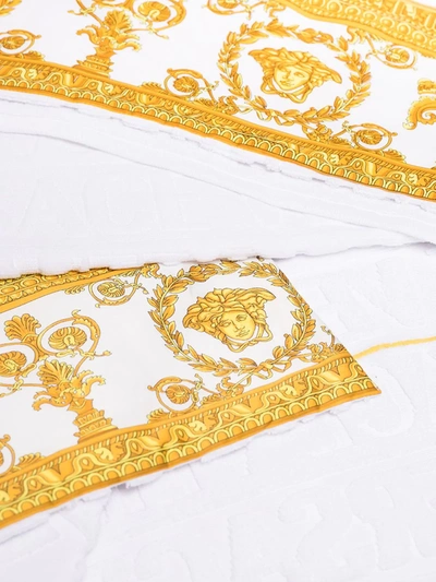 Versace 5-piece Barocco Towel Set In White