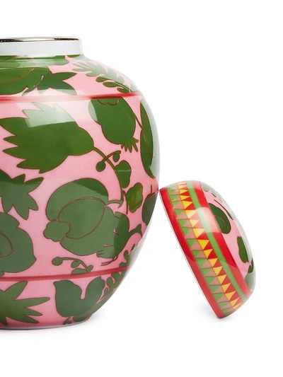 Shop La Doublej X Ancap Wildbird Porcelain Tea Jar In Pink