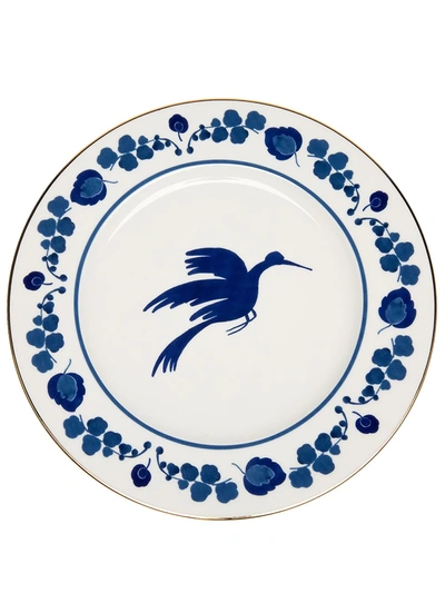 Shop La Doublej Wildbird Charger Plate (31cm) In White