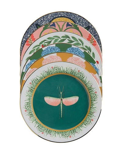 La Doublej Stella Alpina Dessert Plates (set Of 2) In Pink