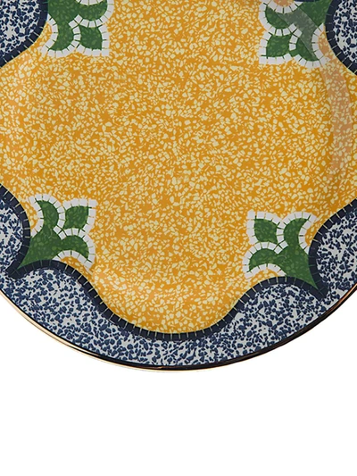 La Doublej Graniglia Dessert Plates (set Of 2) In Yellow
