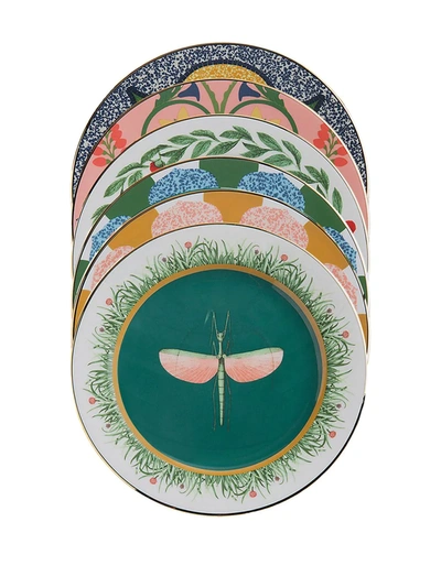 La Doublej Graniglia Dessert Plates (set Of 2) In Yellow