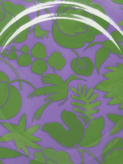 La Doublej Wildbird Dessert Plates (set Of 2) In Purple