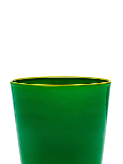La Doublej Opaque Finish Glasses (set Of 2) In Green