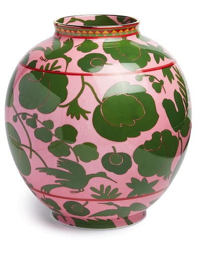 Shop La Doublej X Ancap Wildbird Bubble Vase (23cm) In Pink