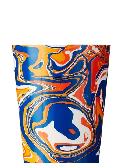 Shop Tom Dixon Swirl Stem Vase In Multicolour