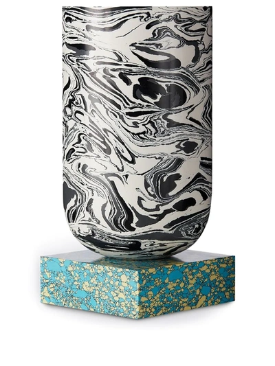 Shop Tom Dixon Swirl Medium Vase In Black