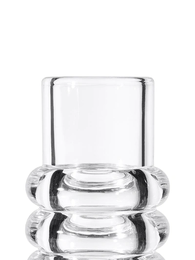 Shop Tom Dixon Press Stem Vase In Clear