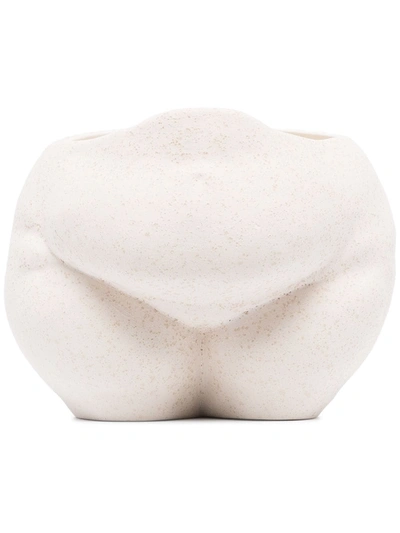 Shop Anissa Kermiche Popotelée Ceramic Pot In White