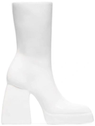 Shop Anissa Kermiche X Nodaleto Right-side Boot Vase In White