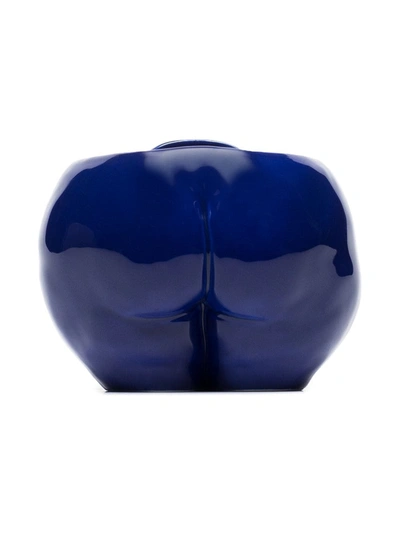 Shop Anissa Kermiche Popotelée Moulded Pot In Blue