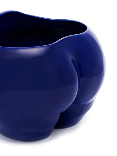 Shop Anissa Kermiche Popotelée Moulded Pot In Blue