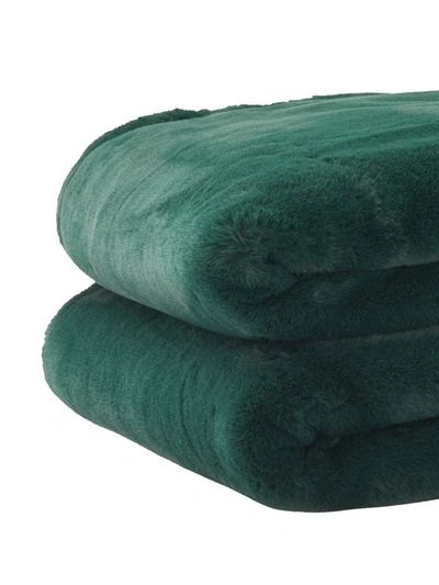 Shop Apparis Shiloh Faux-fur Blanket In Green